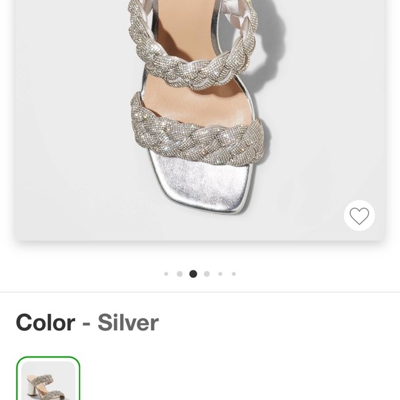 Sold out at Target.   Size 7.5.  Wore for about 3 hours at a wedding. - Picture 3 of 5